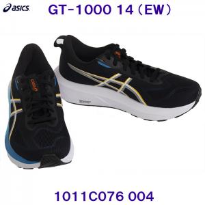 �A�V�b�N�X ASICS �����j���O�V���[�Y 1011C076 003 GT-1000 14 EXTRA WIDE �G�N�X�g�����C�h BLACK/YAMABUKI �u���b�N /2026SS