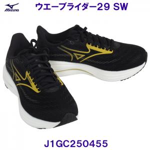 �~�Y�m MIZUNO �����j���O�V���[�Y J1GC250455 �E�G�[�u���C�_�[29 SW �u���b�N�~�S�[���h�~�z���C�g /2026SS