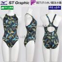 �~�Y�m MIZUNO ���j���� ���f�B�[�X WA���F L�T�C�Y N2MAD24492 �u���b�N�~�^�[�R�C�Y �X�g���[���G�[�X ST Graphic ���[�J�b�g /2026SS