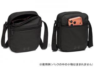 �A���_�[�A�[�}�[ UNDER ARMOUR �y2026FW�z UA�G�b�Z���V���� �N���X�{�f�B �o�b�O �V�����_�[�o�b�N �΂ߊ|�� ��3L 6011276 001 �u���b�N