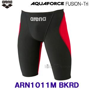 競泳水着 メンズ arena アリーナ Sサイズ ARN1011M ブラック×レッド BKRD アクアフォースフュージョントライ FINA承認  /2023SS