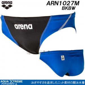 Mサイズ 競泳水着 メンズ arena アリーナ ARN1027M ブラック×ブルー×ブルー BKBW リミック FINA承認 アクアエクストリーム /2023SS